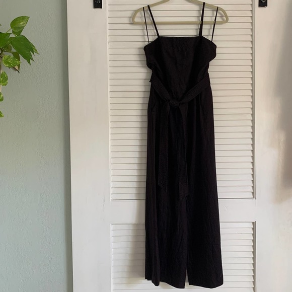 J.Crew Wide Leg Linen Jumpsuit Brown Size 4 - Picture 7 of 10